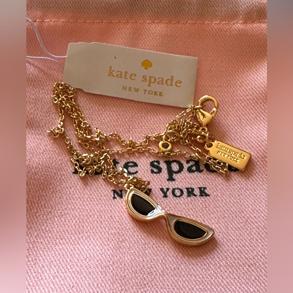 NWT! Kate Spade White Sunglasses Necklace